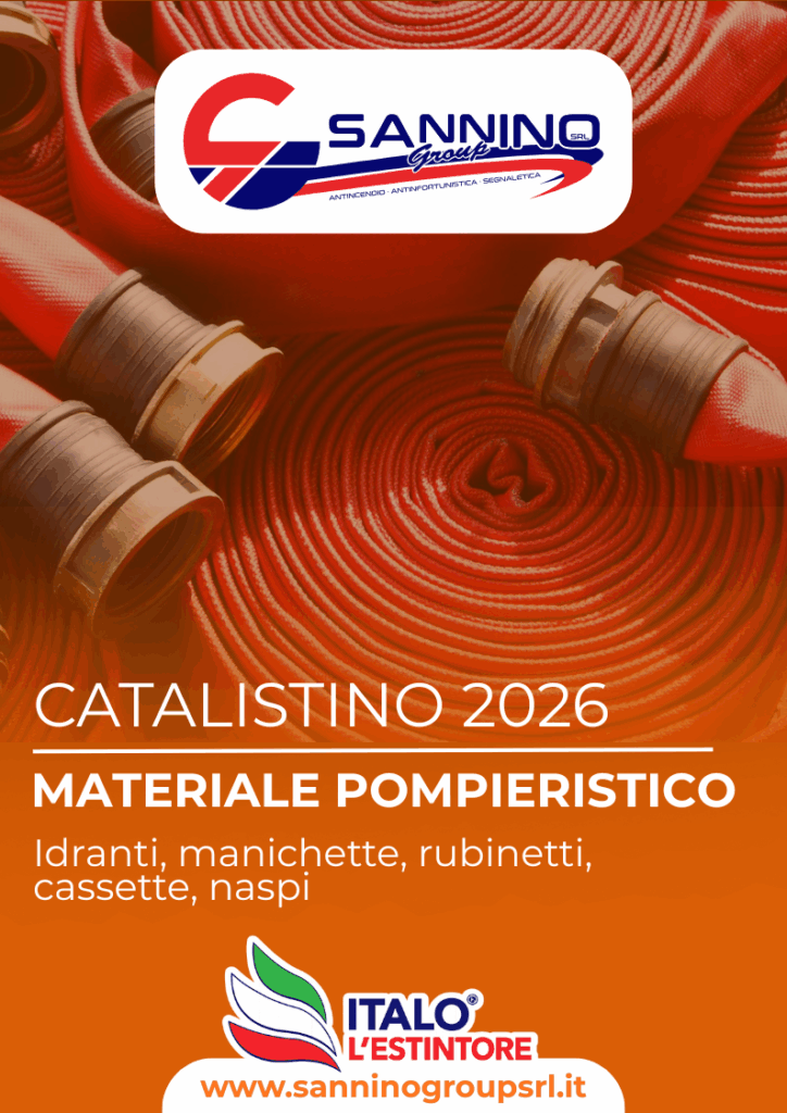 Listino 2026 materiale pompieristico